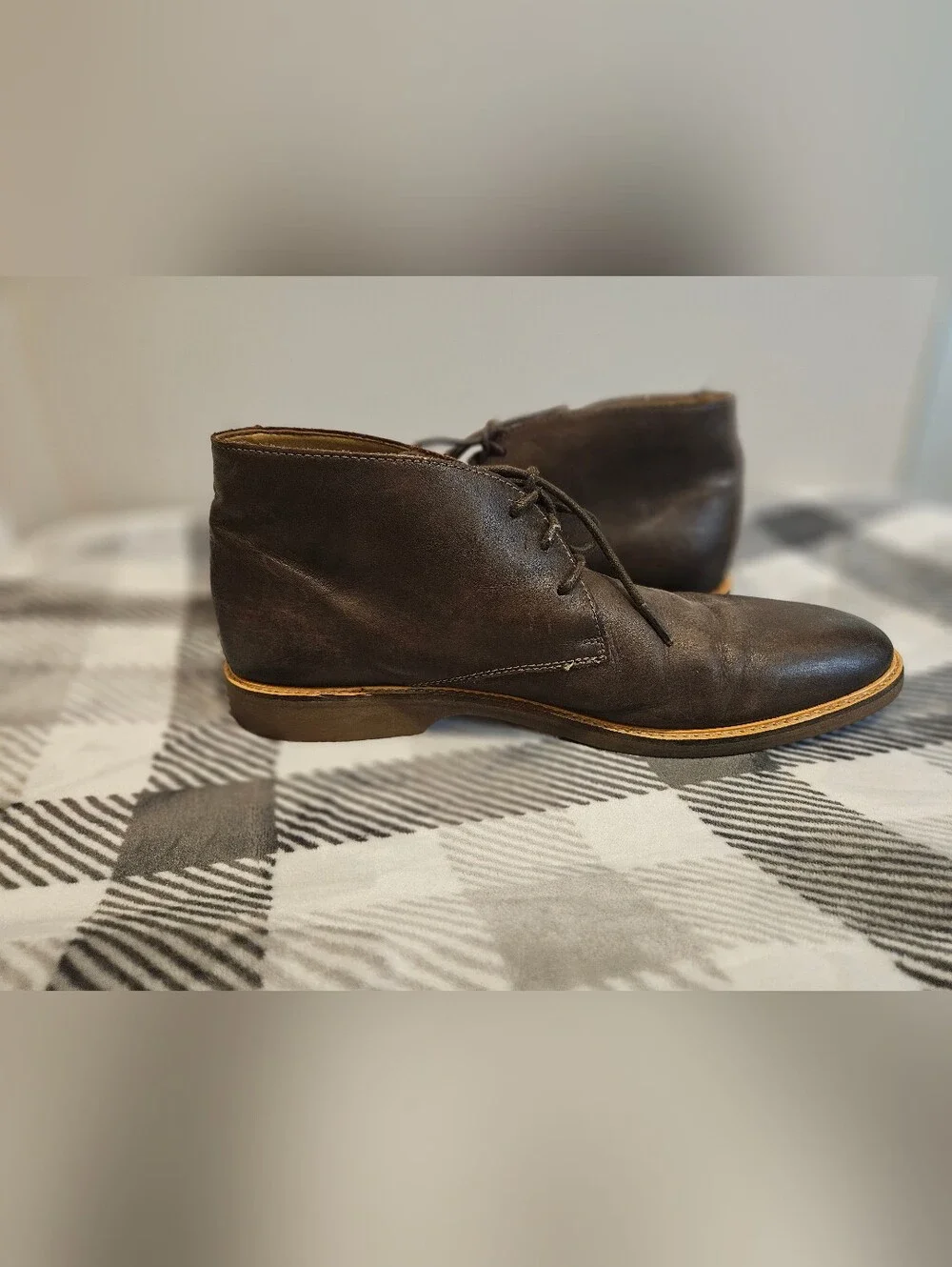 Clarks Dark Brown Leather Chukka Boots - Lace-Up Casual